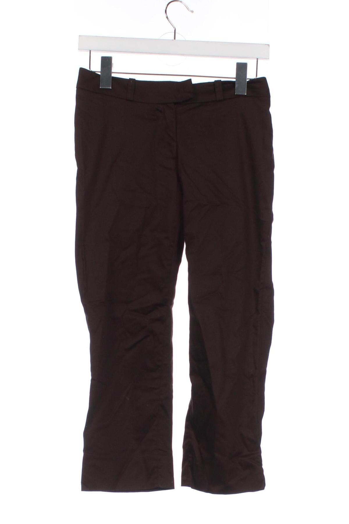 Дамски панталон H&M, Размер XS, Цвят Кафяв, Цена 4,35 лв.