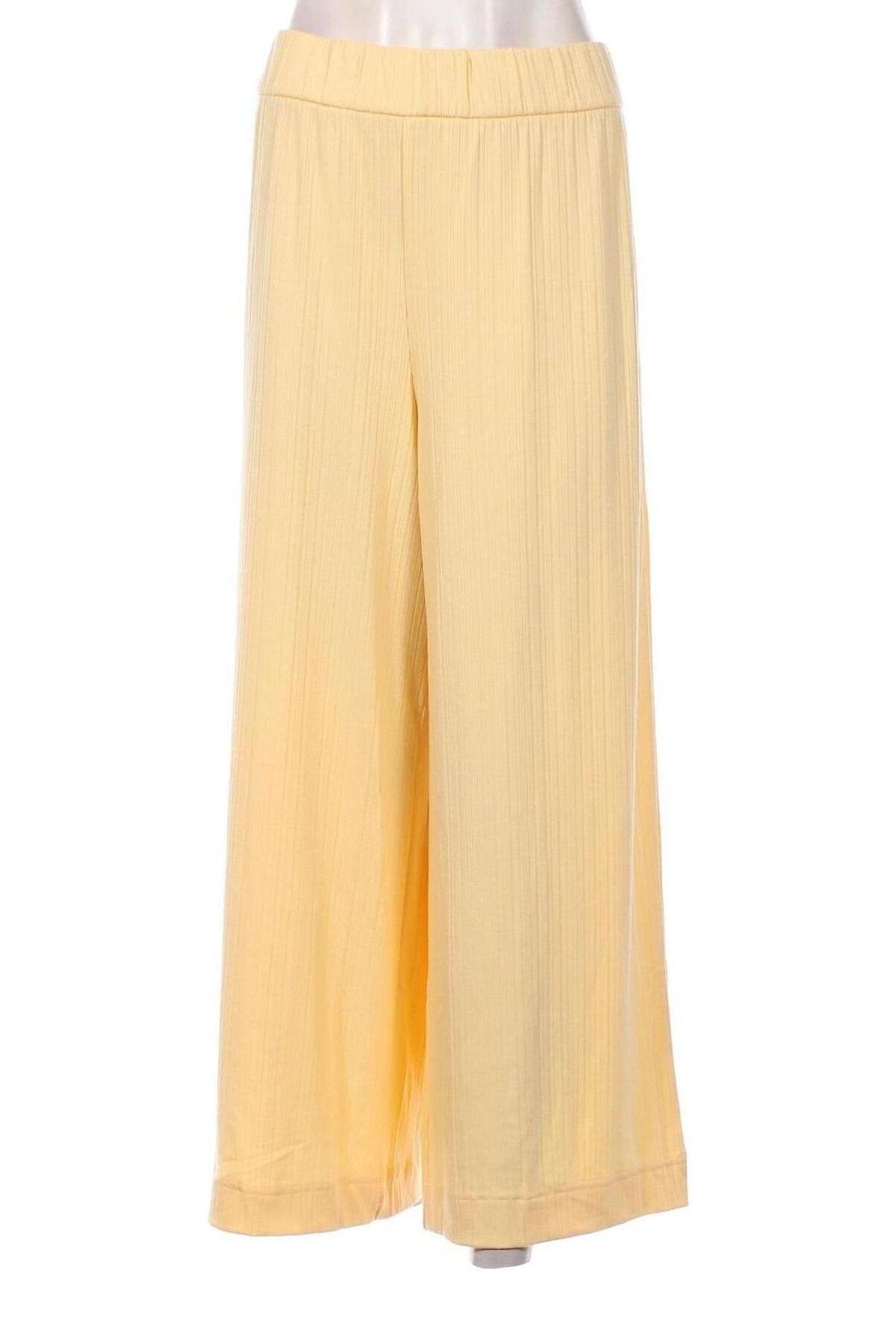 Γυναικείο παντελόνι Monki, Μέγεθος XL, Χρώμα Κίτρινο, Τιμή 6,57 €