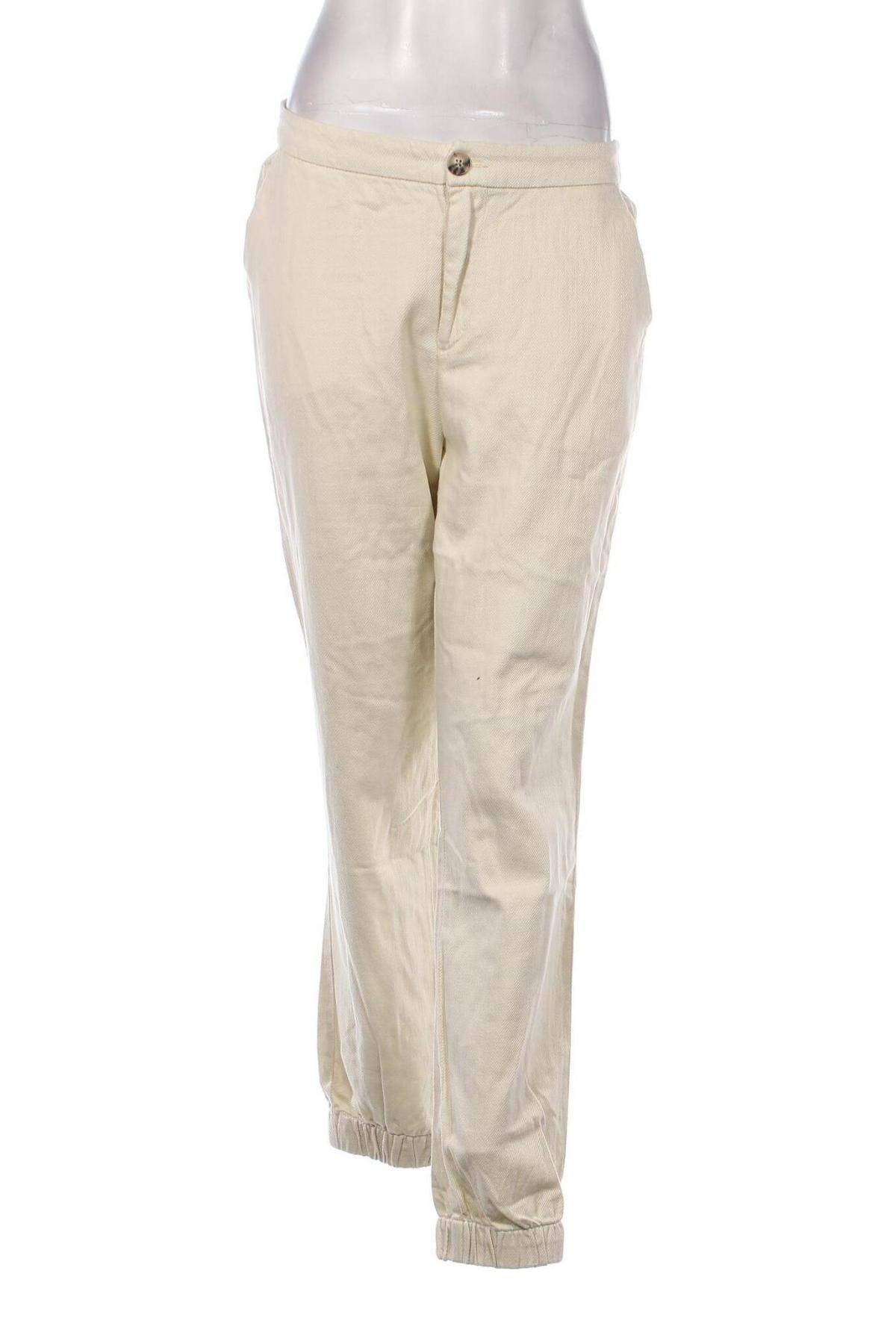 Γυναικείο παντελόνι Vero Moda, Μέγεθος L, Χρώμα Εκρού, Τιμή 7,24 €