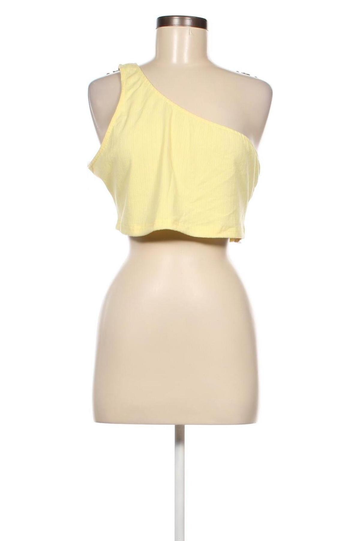 Γυναικείο αμάνικο μπλουζάκι Glamorous, Μέγεθος XL, Χρώμα Κίτρινο, Τιμή 4,19 €
