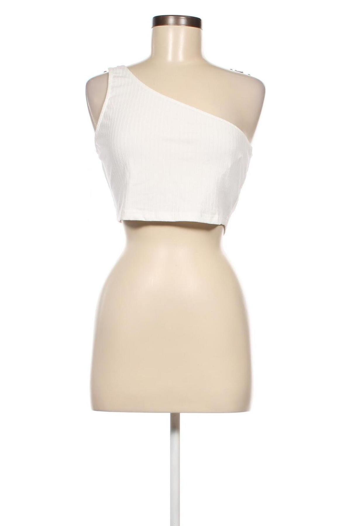 Γυναικείο αμάνικο μπλουζάκι Glamorous, Μέγεθος M, Χρώμα Λευκό, Τιμή 3,74 €