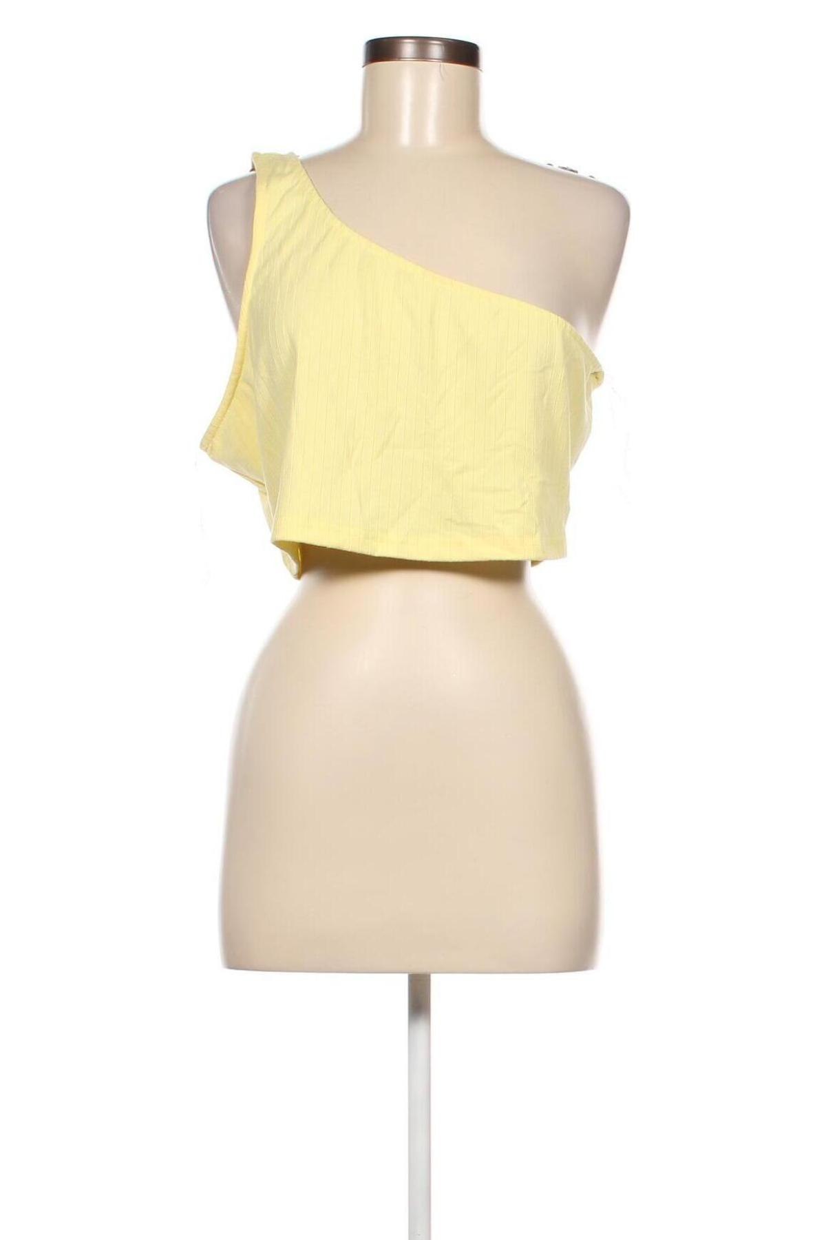 Γυναικείο αμάνικο μπλουζάκι Glamorous, Μέγεθος XL, Χρώμα Κίτρινο, Τιμή 3,59 €