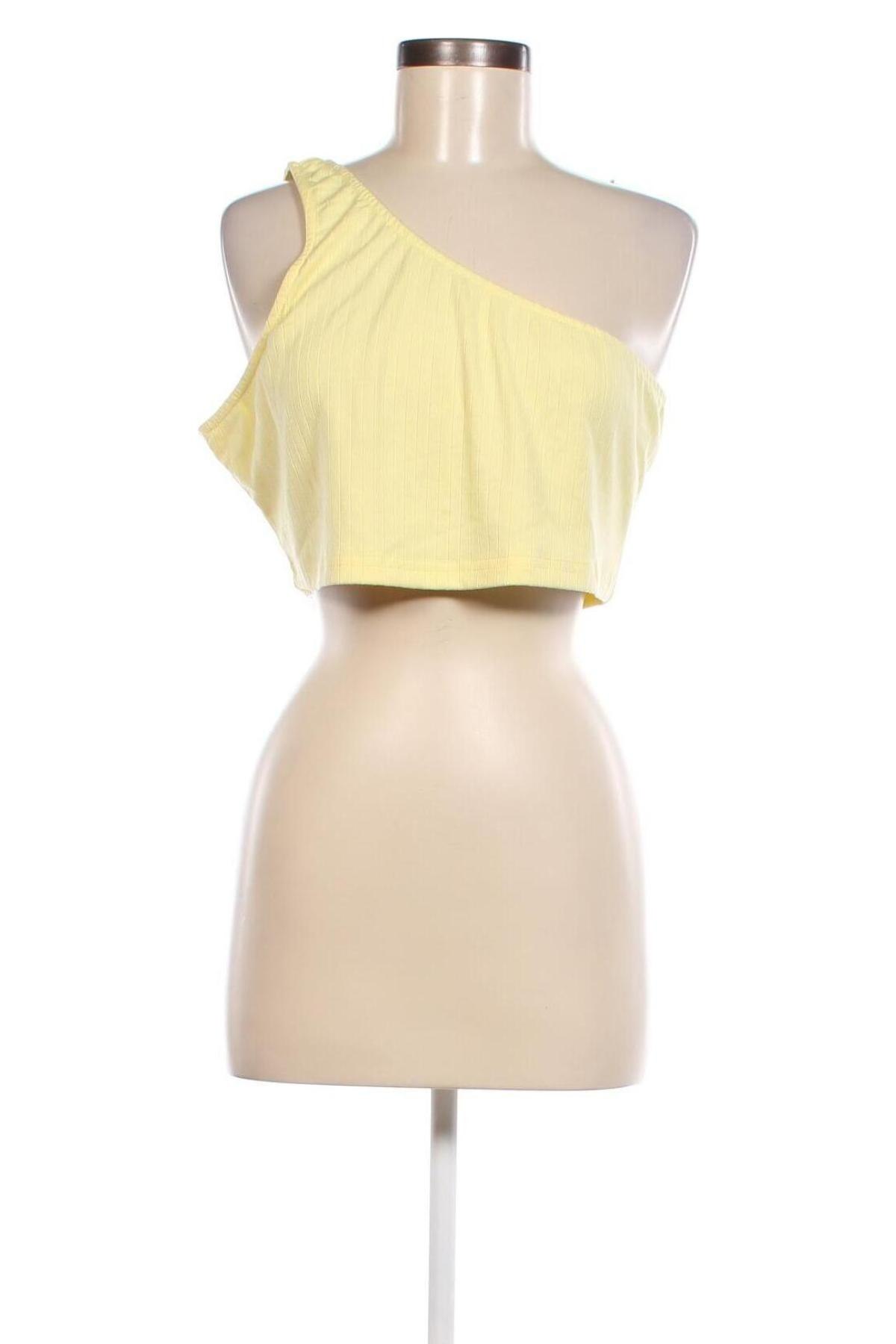 Γυναικείο αμάνικο μπλουζάκι Glamorous, Μέγεθος XL, Χρώμα Κίτρινο, Τιμή 3,74 €