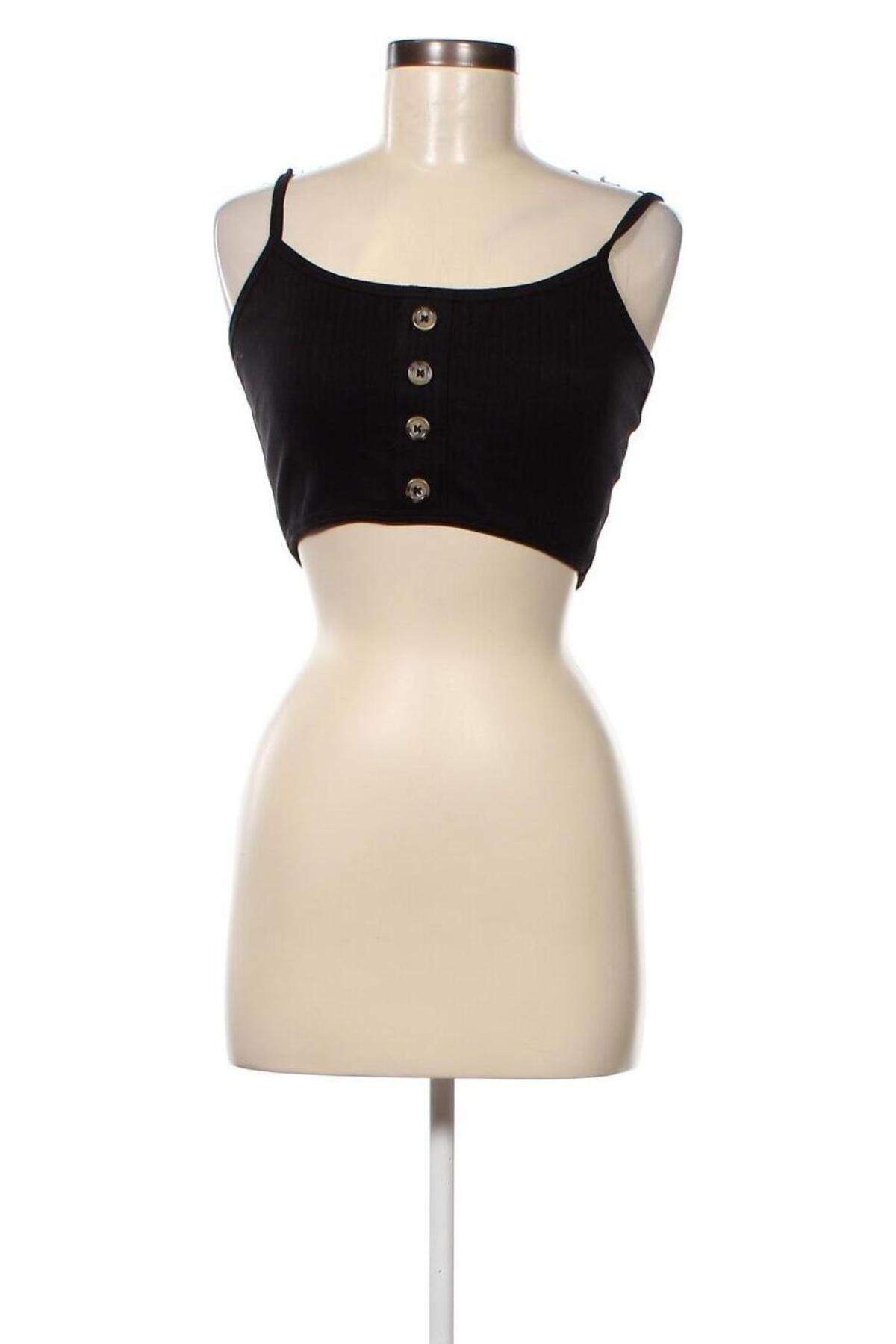 Γυναικείο αμάνικο μπλουζάκι Missguided, Μέγεθος M, Χρώμα Μαύρο, Τιμή 4,76 €