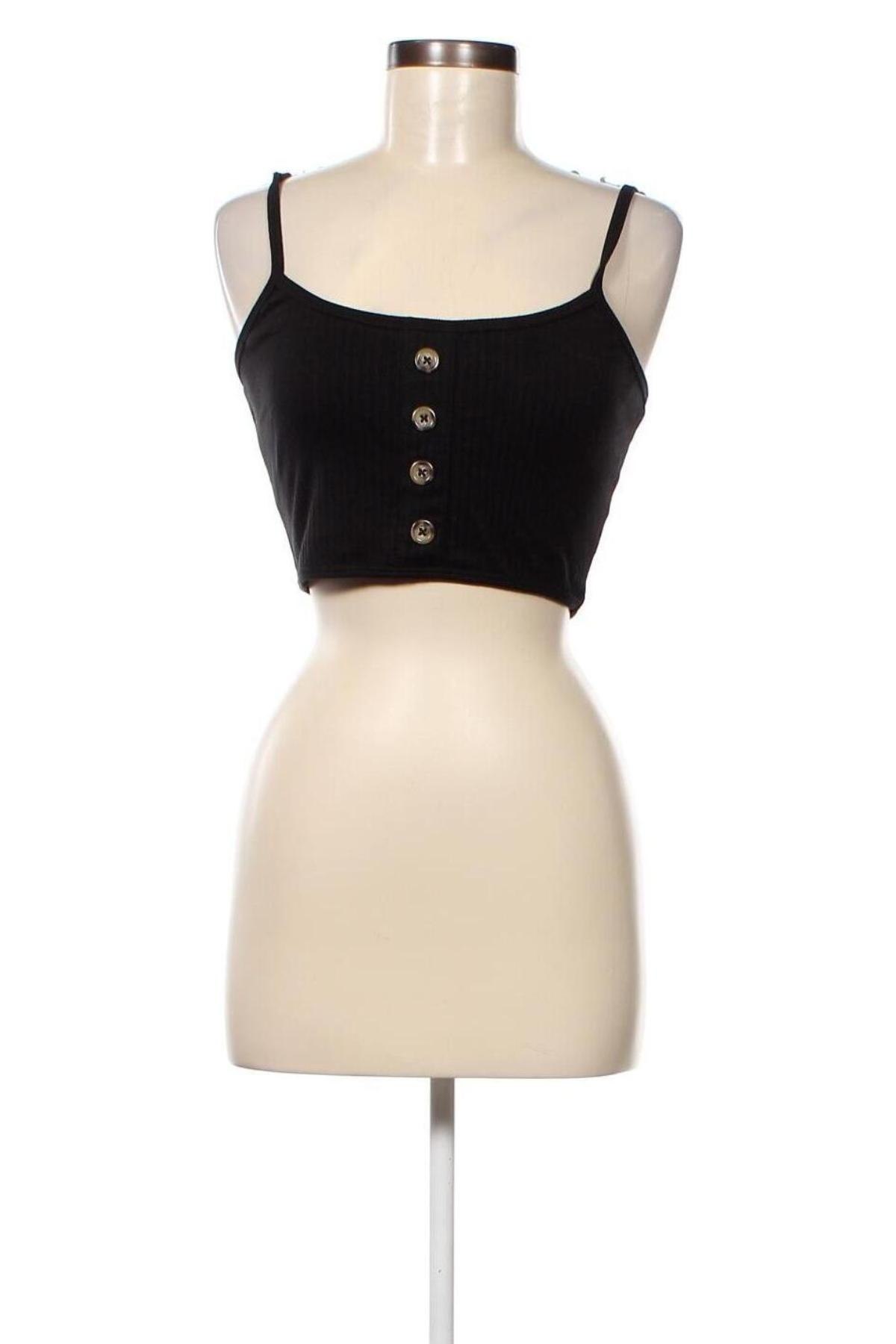 Γυναικείο αμάνικο μπλουζάκι Missguided, Μέγεθος L, Χρώμα Μαύρο, Τιμή 4,44 €