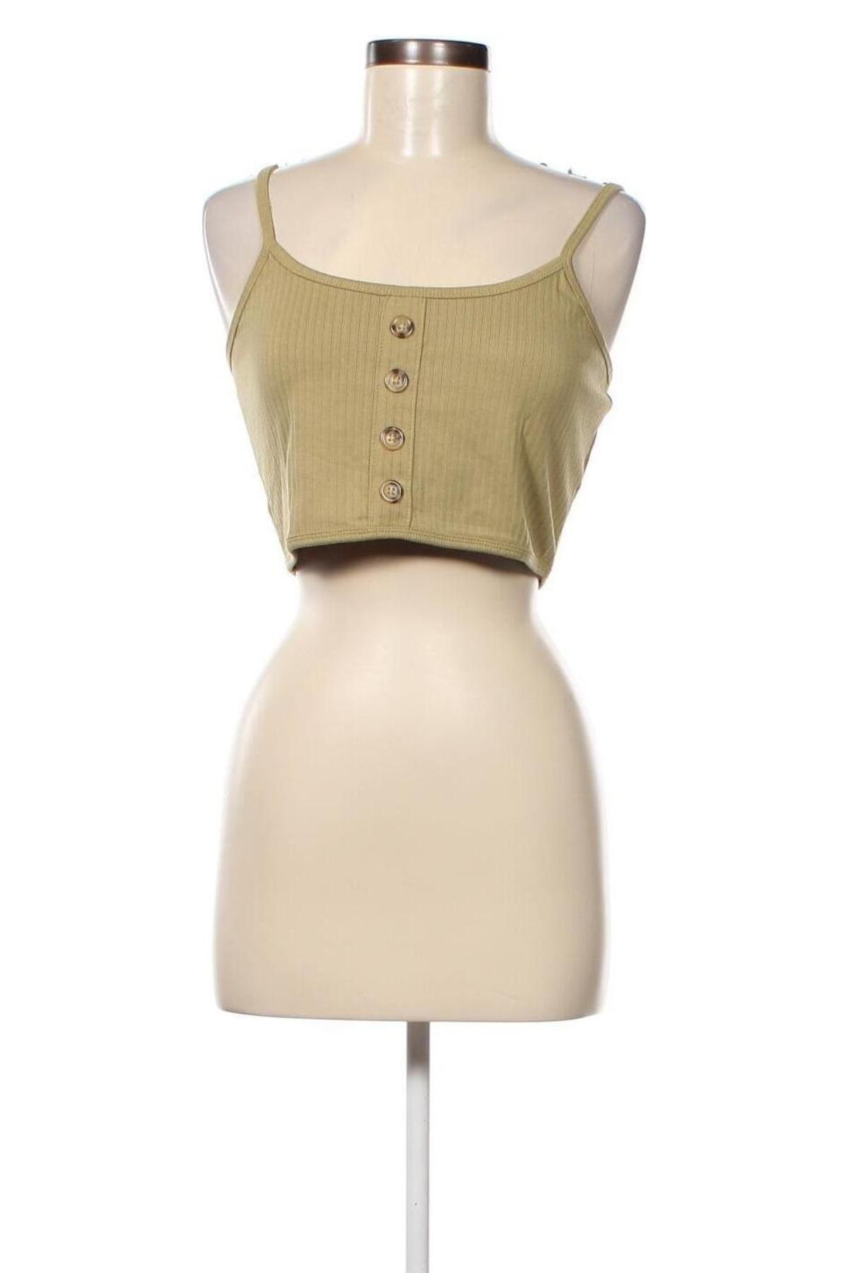 Γυναικείο αμάνικο μπλουζάκι Missguided, Μέγεθος XL, Χρώμα Πράσινο, Τιμή 4,44 €