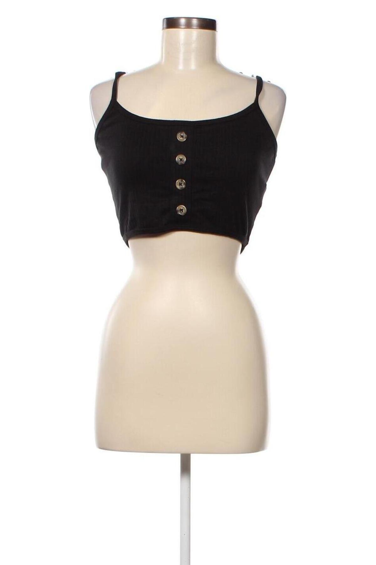 Γυναικείο αμάνικο μπλουζάκι Missguided, Μέγεθος XL, Χρώμα Μαύρο, Τιμή 4,76 €
