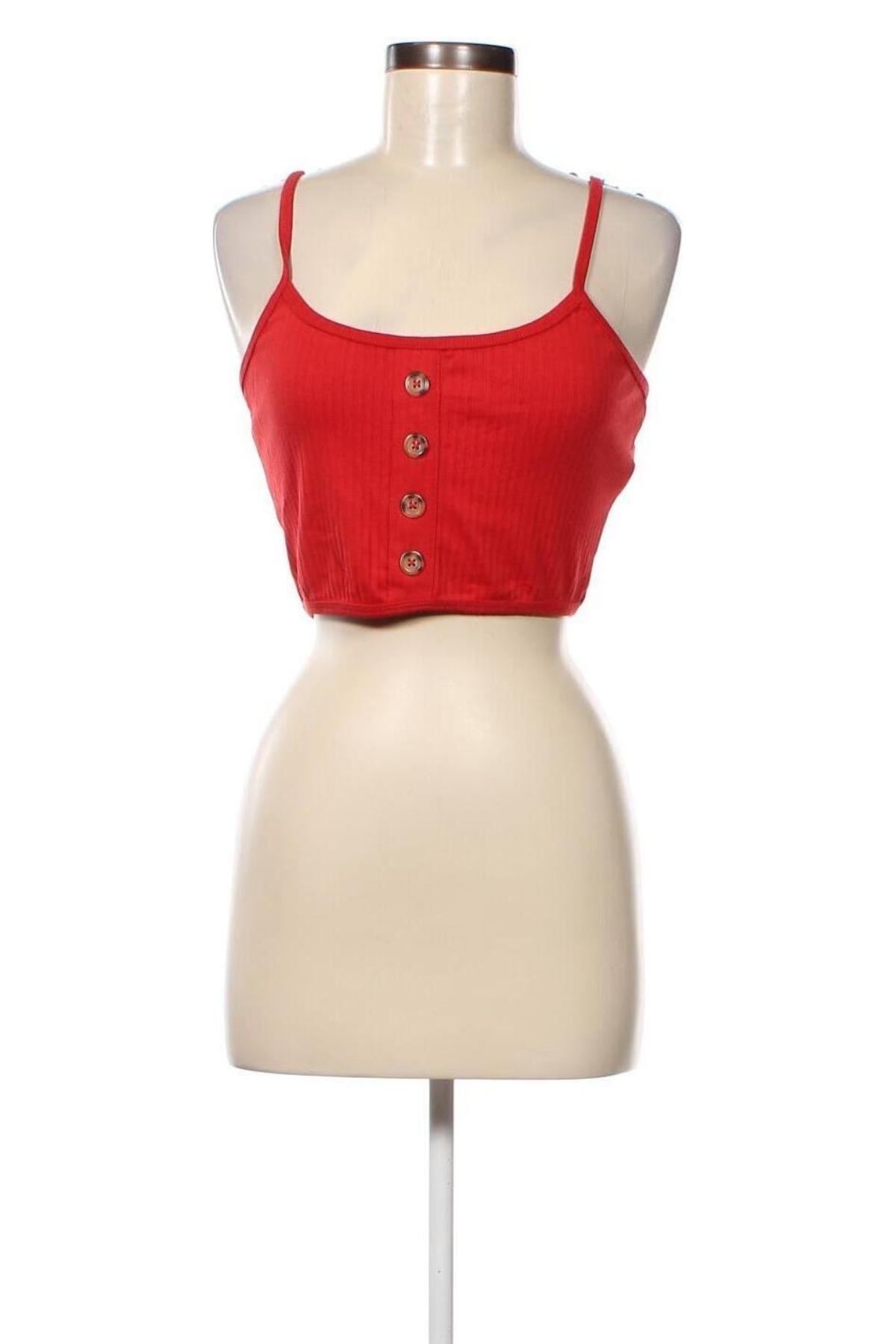 Γυναικείο αμάνικο μπλουζάκι Missguided, Μέγεθος XL, Χρώμα Κόκκινο, Τιμή 3,79 €