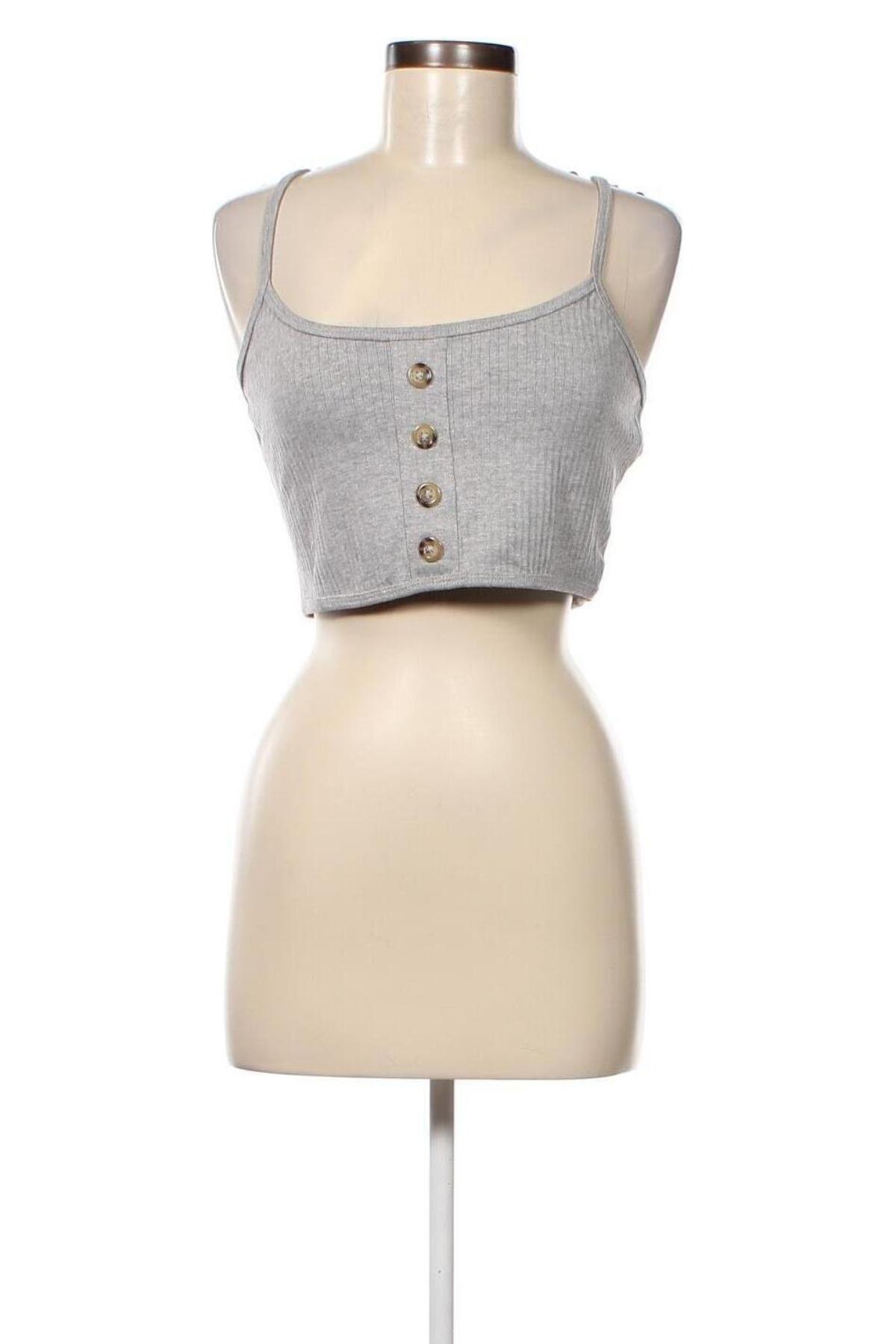 Γυναικείο αμάνικο μπλουζάκι Missguided, Μέγεθος XL, Χρώμα Γκρί, Τιμή 4,54 €