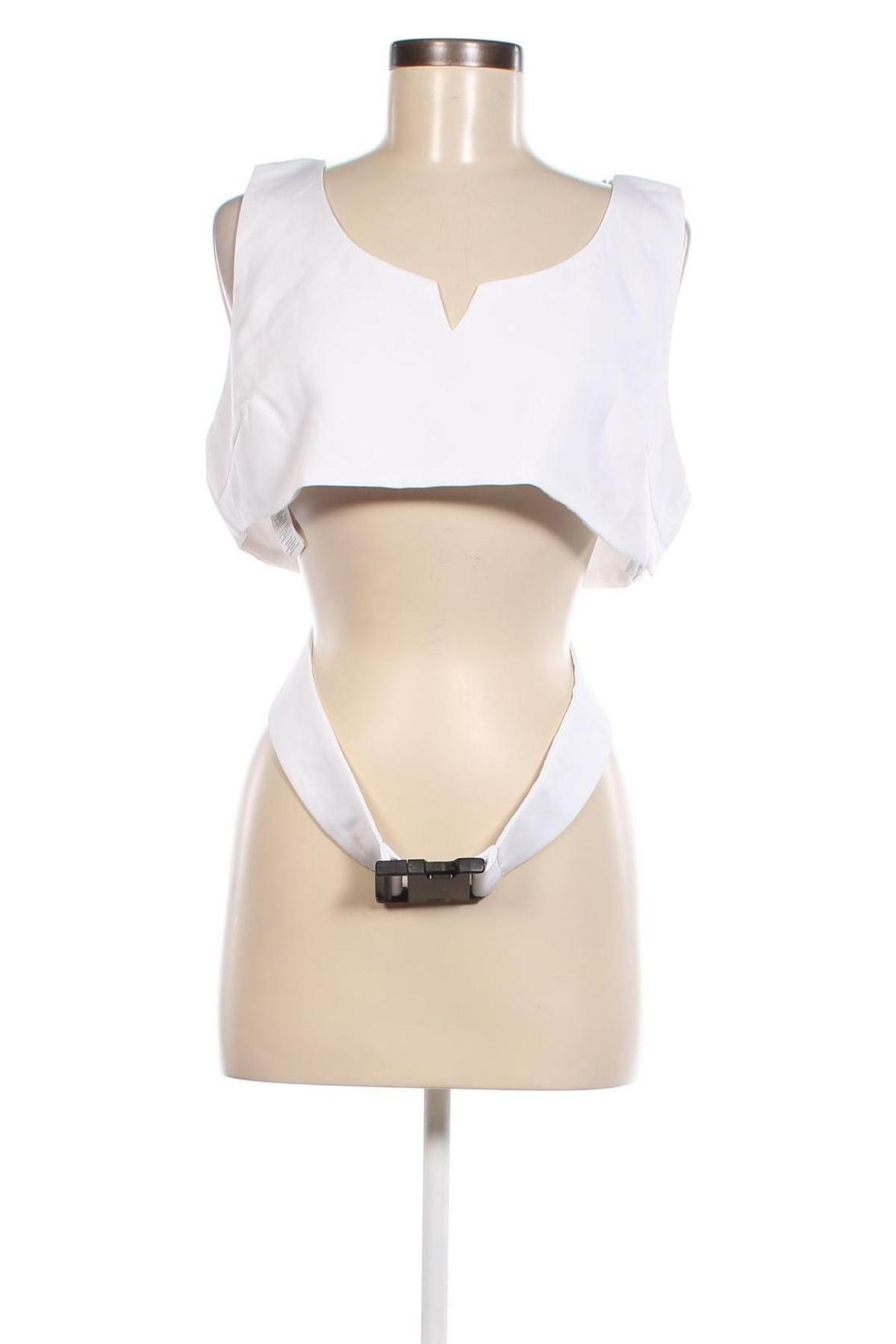 Γυναικείο αμάνικο μπλουζάκι Missguided, Μέγεθος XL, Χρώμα Λευκό, Τιμή 4,00 €
