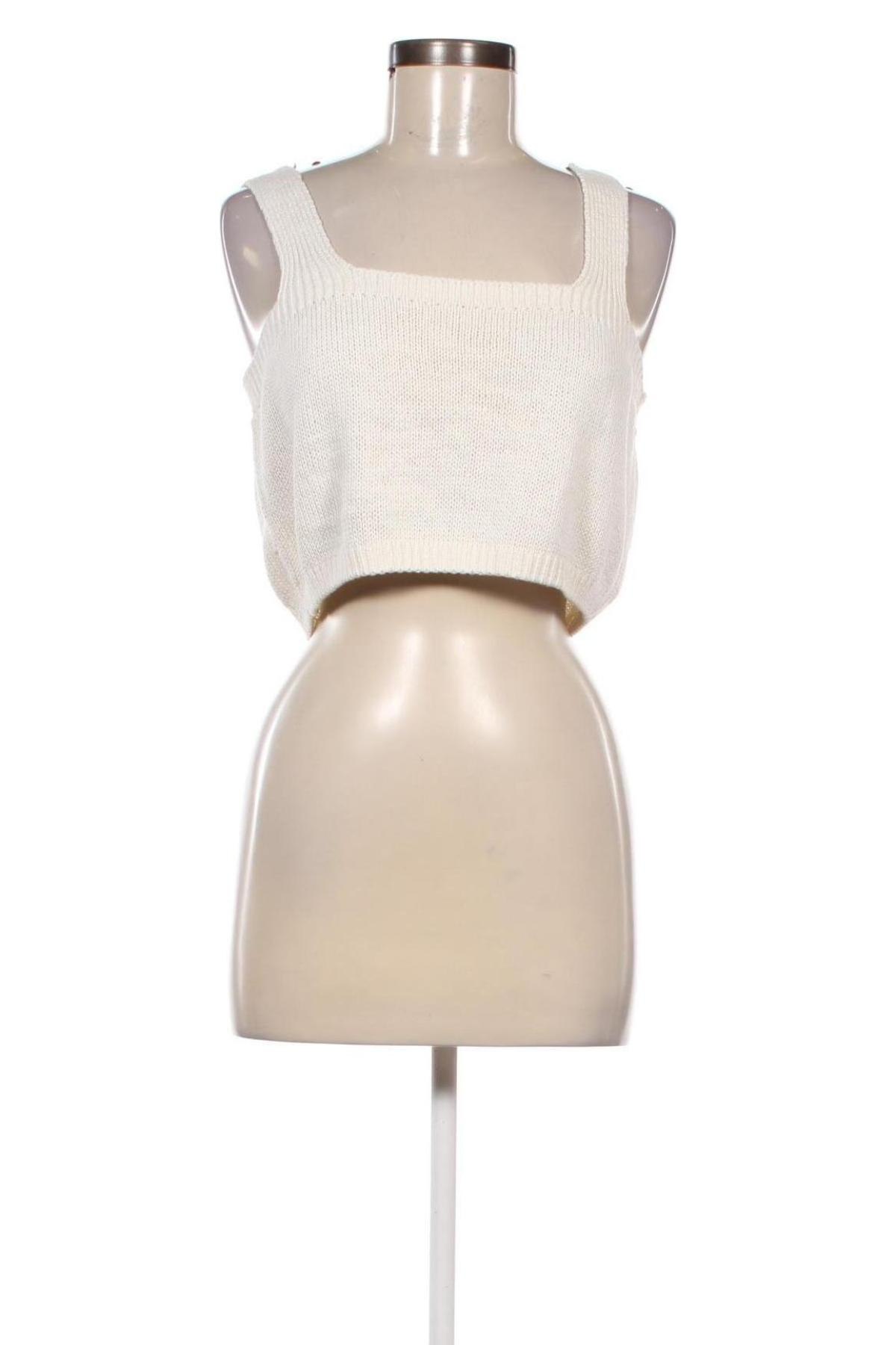 Γυναικείο αμάνικο μπλουζάκι Monki, Μέγεθος L, Χρώμα Λευκό, Τιμή 4,70 €