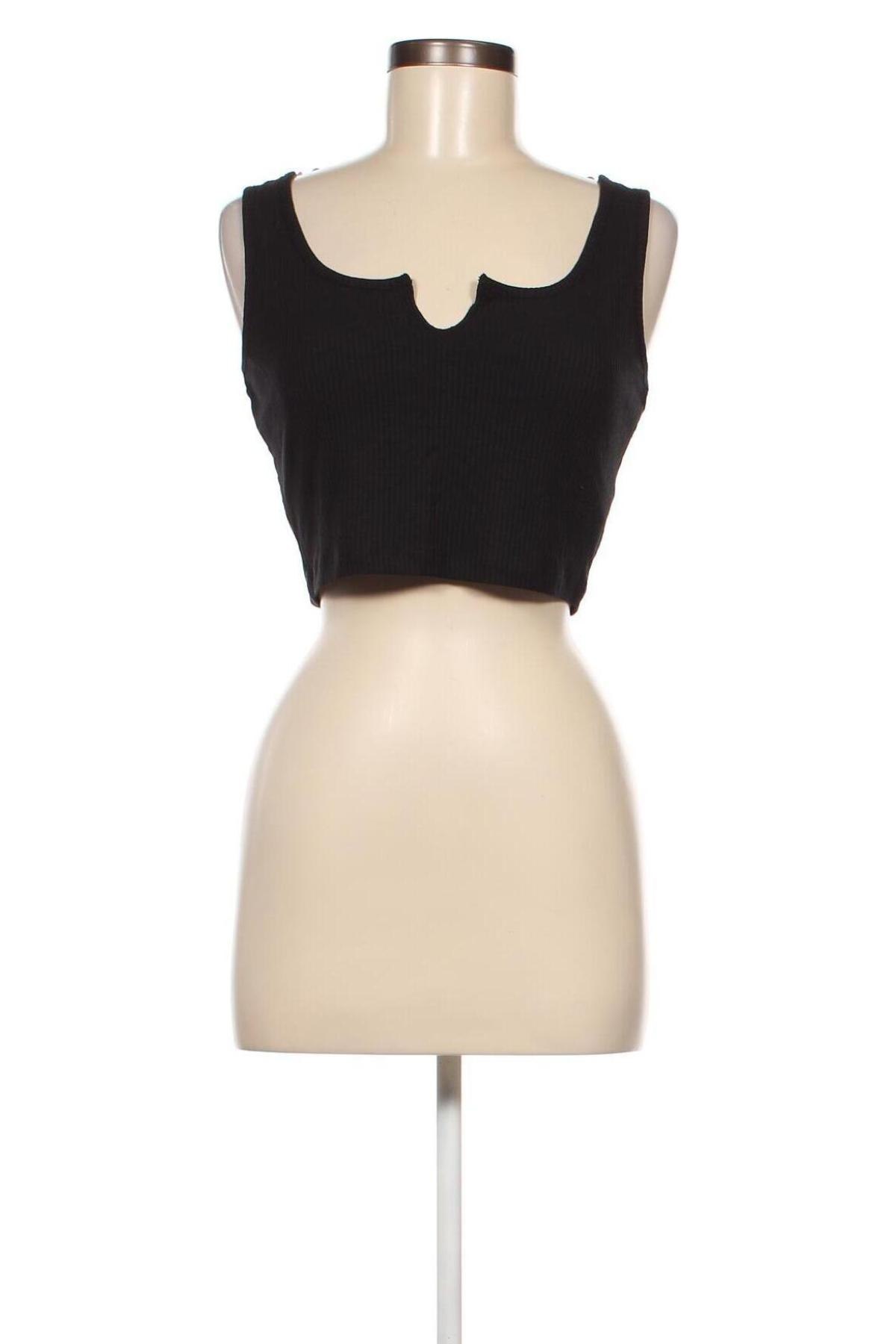 Γυναικείο αμάνικο μπλουζάκι NA-KD, Μέγεθος L, Χρώμα Μαύρο, Τιμή 4,34 €