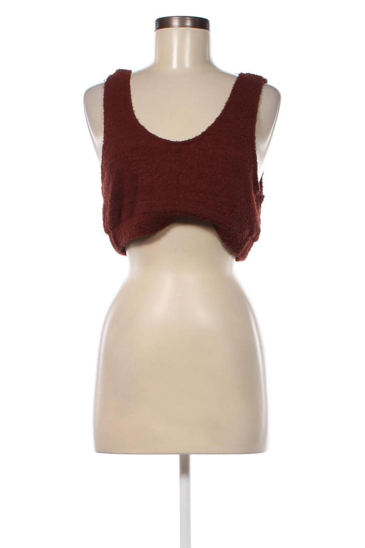 Γυναικείο αμάνικο μπλουζάκι Topshop, Μέγεθος XL, Χρώμα Καφέ, Τιμή 2,54 €