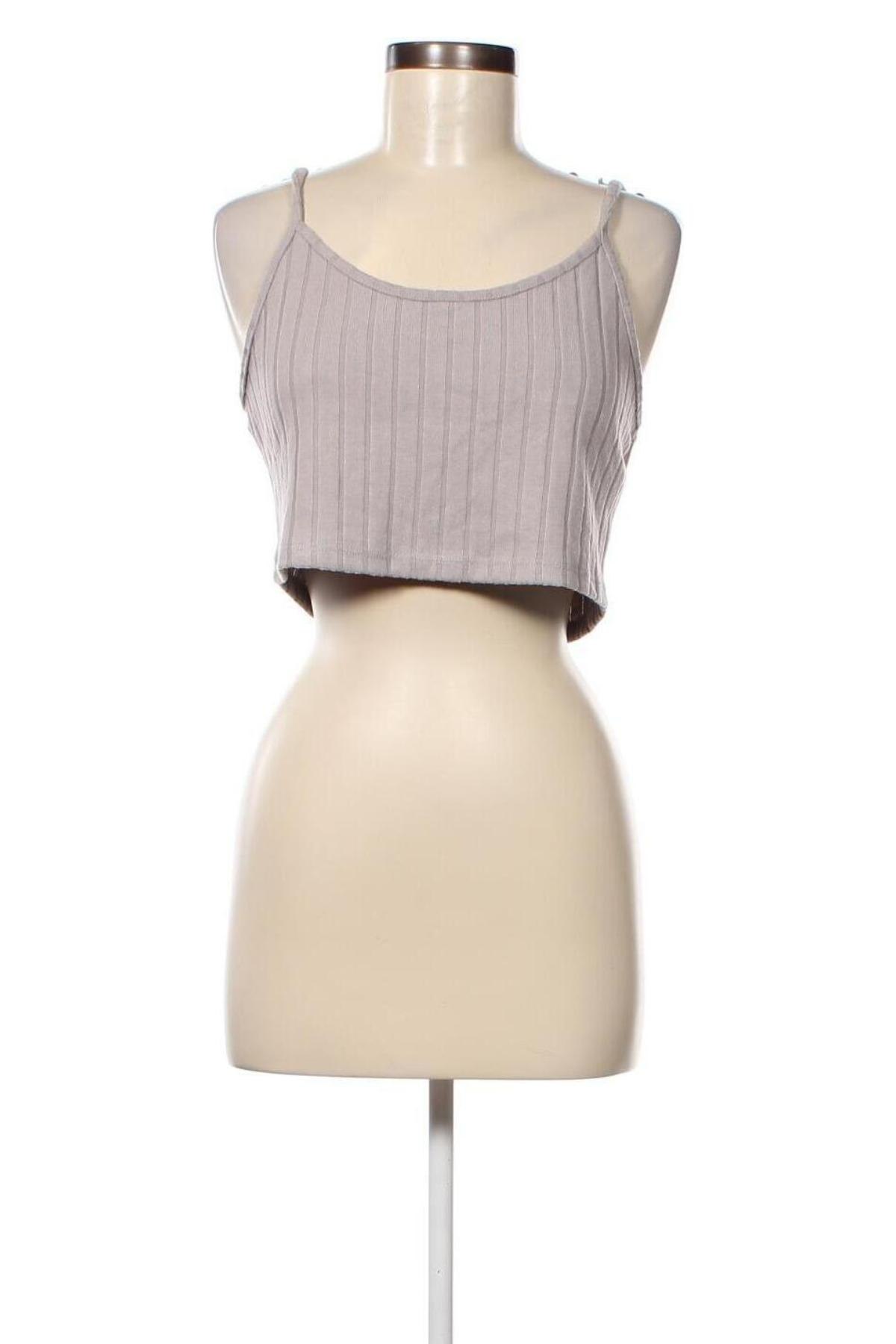 Γυναικείο αμάνικο μπλουζάκι VILA, Μέγεθος XL, Χρώμα Γκρί, Τιμή 3,90 €