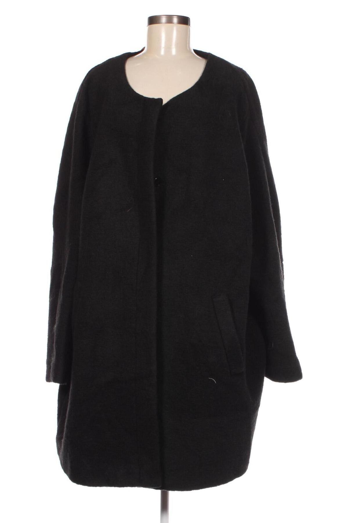 Γυναικείο παλτό Triangle By s.Oliver, Μέγεθος 4XL, Χρώμα Μαύρο, Τιμή 231,44 €