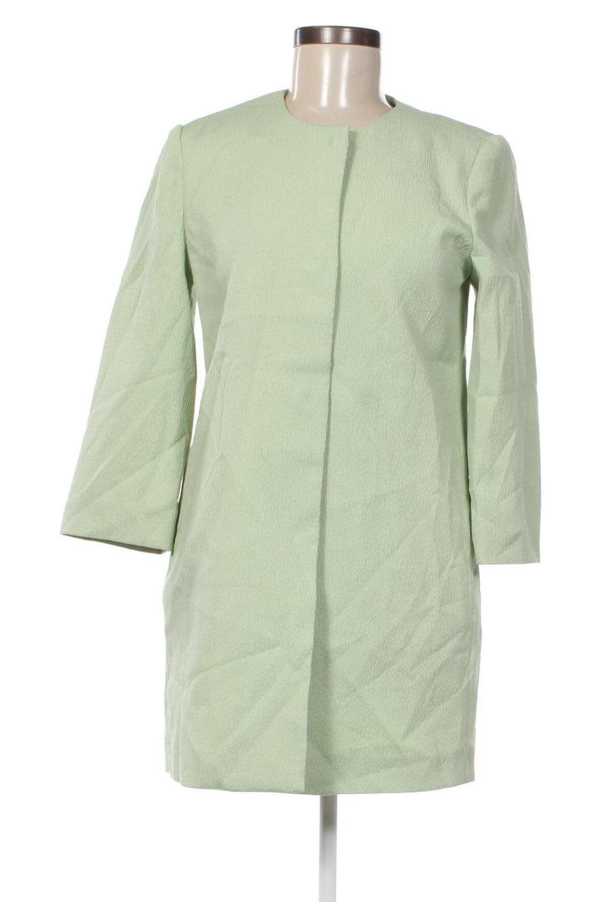 Γυναικείο παλτό United Colors Of Benetton, Μέγεθος XS, Χρώμα Πράσινο, Τιμή 11,80 €