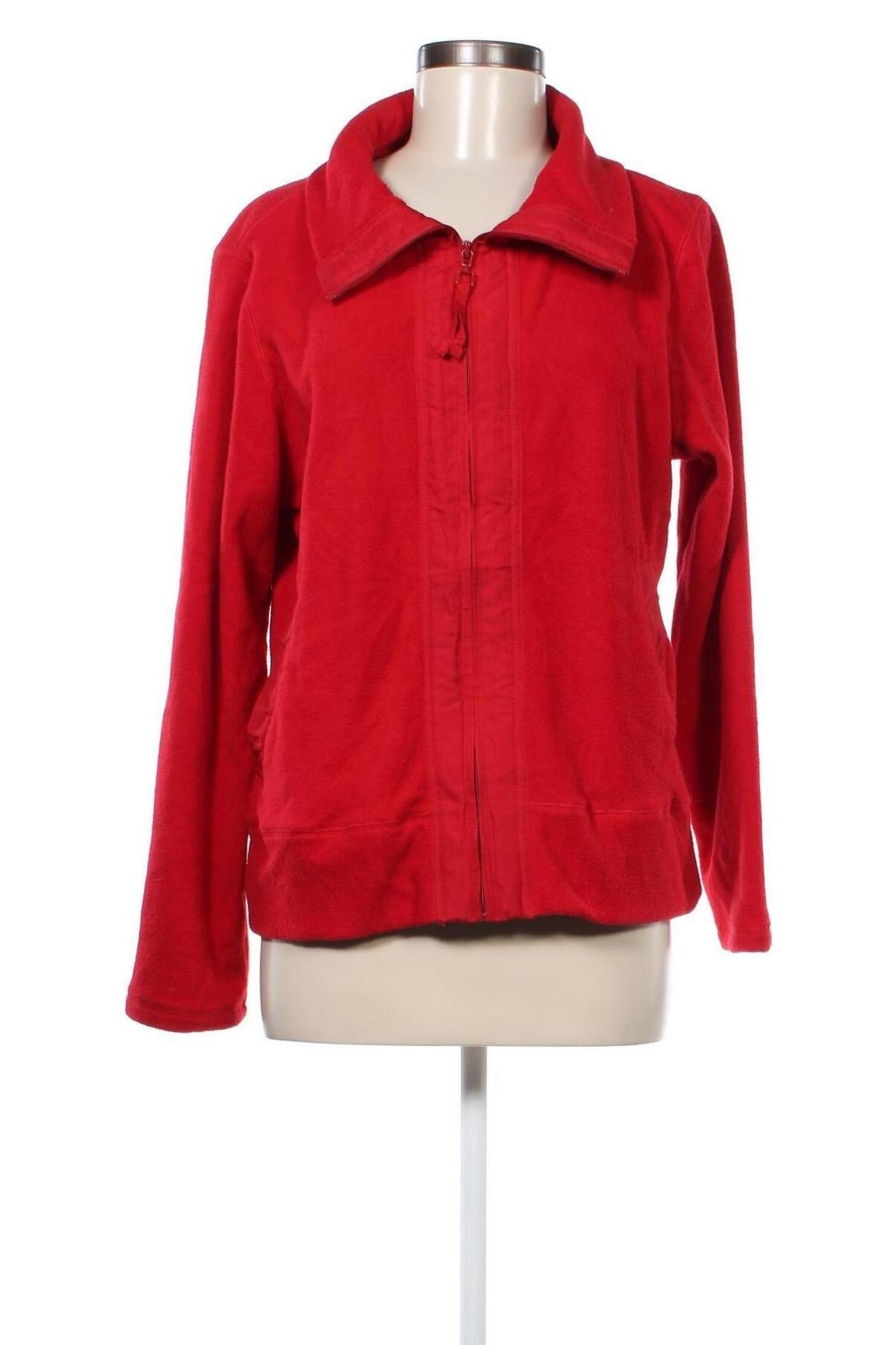 Damska bluza z polaru Coldwater Creek, Rozmiar M, Kolor Czerwony, Cena 76,77 zł