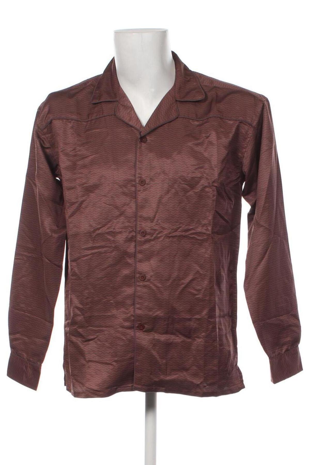 Ανδρικό πουκάμισο Mennace, Μέγεθος S, Χρώμα Καφέ, Τιμή 4,03 €