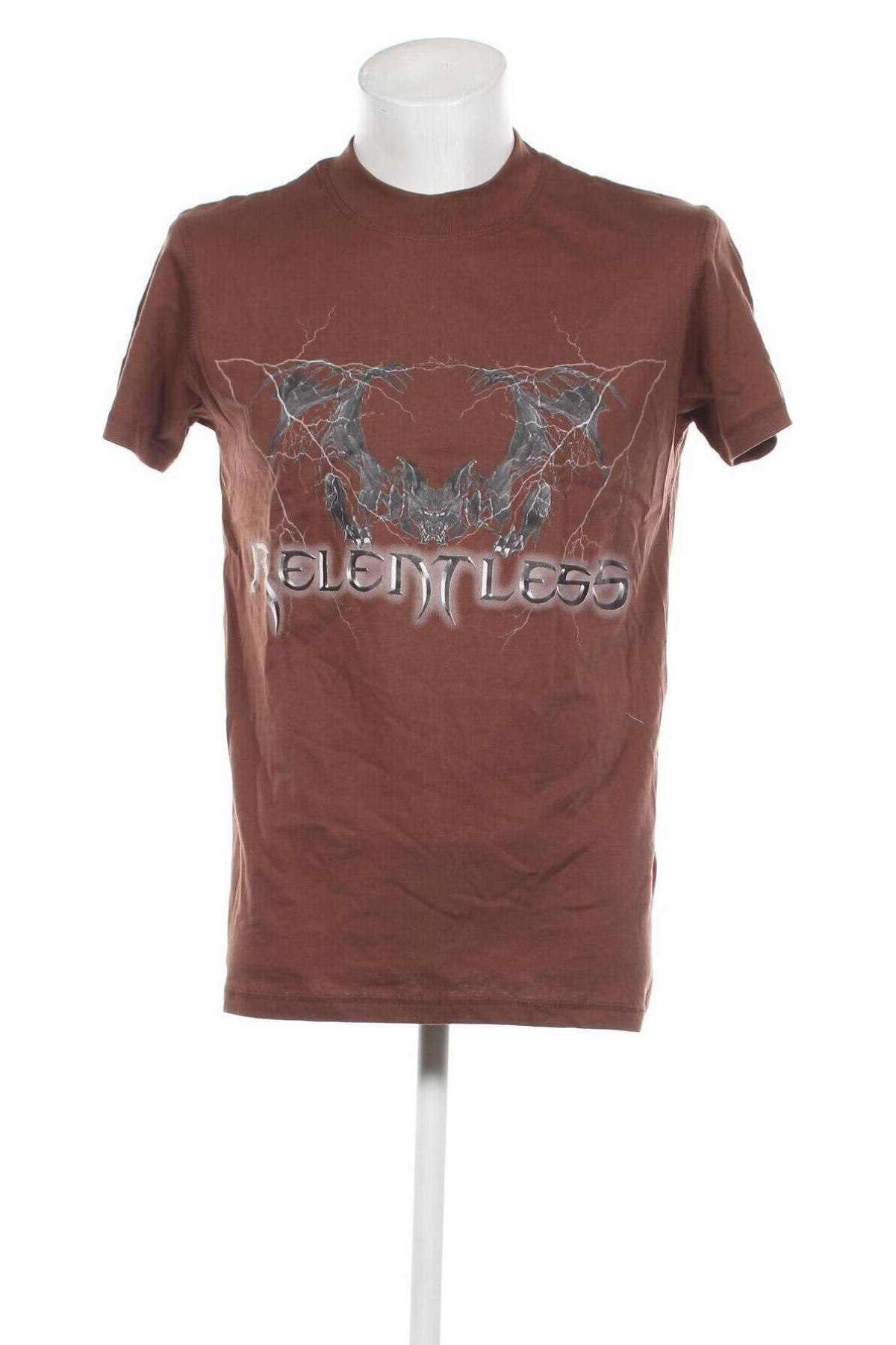 Мъжка тениска NIGHT ADDICT, Размер XXS, Цвят Кафяв, Цена 7,83 лв.