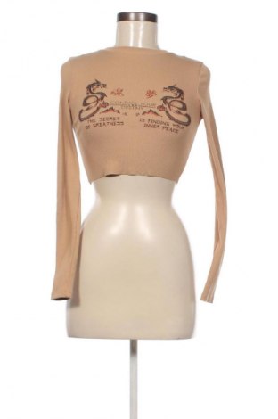 Dámská halenka Bershka, Velikost XS, Barva Hnědá, Cena  241,00 Kč