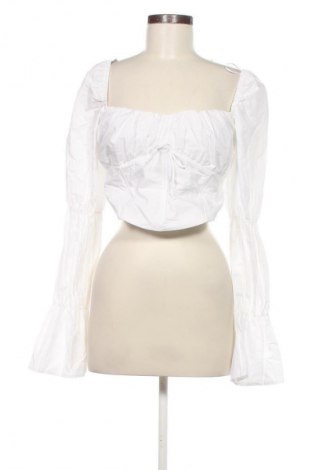 Bluză de femei Bershka, Mărime L, Culoare Alb, Preț 65,99 Lei