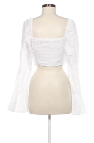 Bluză de femei Bershka, Mărime L, Culoare Alb, Preț 65,99 Lei