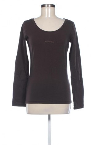 Дамска блуза Calvin Klein Jeans, Размер L, Цвят Кафяв, Цена 55,00 лв.