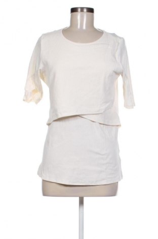 Damen Shirt H&M Mama, Größe XL, Farbe Ecru, Preis 9,72 €