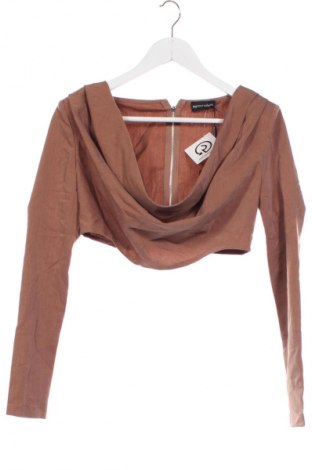 Damen Shirt Pretty Little Thing, Größe XXS, Farbe Braun, Preis 15,80 €