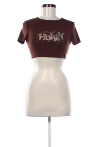 Damen Shirt SHEIN, Größe XS, Farbe Braun, Preis 8,99 €