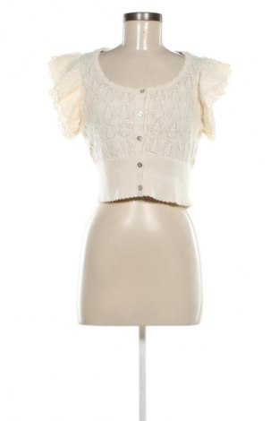 Cardigan de damă Zara, Mărime L, Culoare Ecru, Preț 93,99 Lei