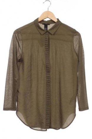 Дамска риза H&M, Размер XS, Цвят Зелен, Цена 16,99 лв.