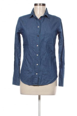 Дамска риза Uniqlo, Размер M, Цвят Син, Цена 41,99 лв.