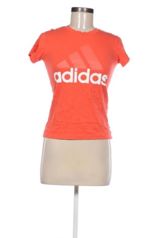 Γυναικείο t-shirt Adidas, Μέγεθος XS, Χρώμα Πορτοκαλί, Τιμή 13,80 €