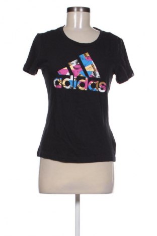 Дамска тениска Adidas, Размер S, Цвят Черен, Цена 27,37 лв.