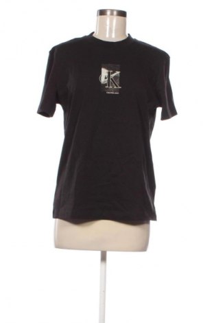 Damen T-Shirt Calvin Klein Jeans, Größe L, Farbe Schwarz, Preis 39,40 €