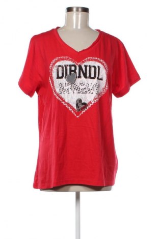Damen T-Shirt Laura Torelli, Größe XL, Farbe Rot, Preis 9,00 €