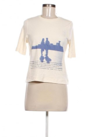Γυναικείο t-shirt Reserved, Μέγεθος XS, Χρώμα Εκρού, Τιμή 8,68 €