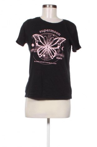 Γυναικείο t-shirt Sinsay, Μέγεθος M, Χρώμα Μαύρο, Τιμή 8,68 €