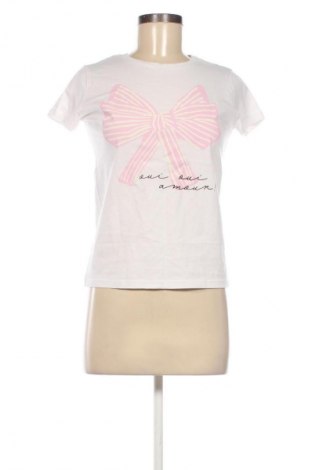 Damen T-Shirt Sinsay, Größe XS, Farbe Weiß, Preis 9,00 €