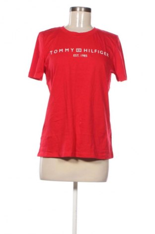 Дамска тениска Tommy Hilfiger, Размер L, Цвят Червен, Цена 77,99 лв.