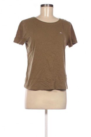Damen T-Shirt Tommy Jeans, Größe M, Farbe Grün, Preis € 17,39
