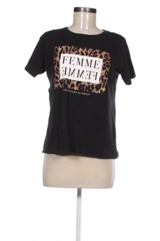 Γυναικείο t-shirt Zebra, Μέγεθος XS, Χρώμα Μαύρο, Τιμή 8,70 €