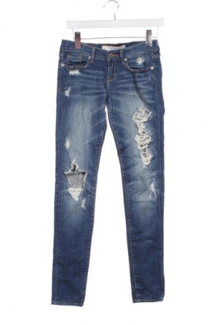 Blugi de femei Abercrombie & Fitch, Mărime XS, Culoare Albastru, Preț 141,99 Lei