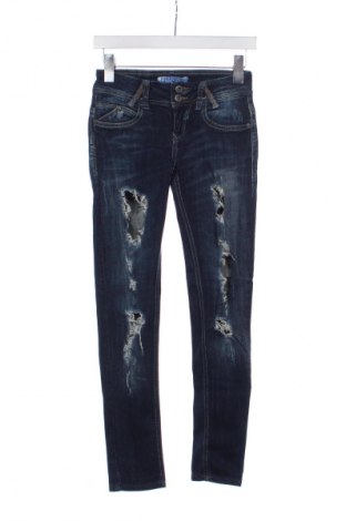 Blugi de femei Bershka, Mărime XS, Culoare Albastru, Preț 76,00 Lei
