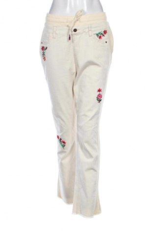 Blugi de femei Desigual, Mărime L, Culoare Ecru, Preț 197,37 Lei