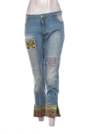 Дамски дънки Desigual, Размер XL, Цвят Син, Цена 75,00 лв.