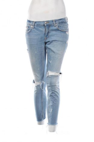 Blugi de femei Zara, Mărime M, Culoare Albastru, Preț 93,99 Lei
