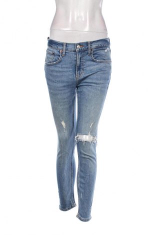 Дамски дънки Zara, Размер M, Цвят Син, Цена 26,98 лв.