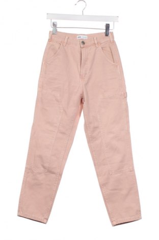 Dámske džínsy  Zara, Veľkosť XS, Farba Popolavo ružová, Cena  13,81 €